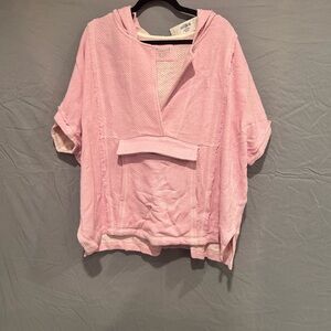 Natural Reflections Light Pink Hooded Sweatshirt